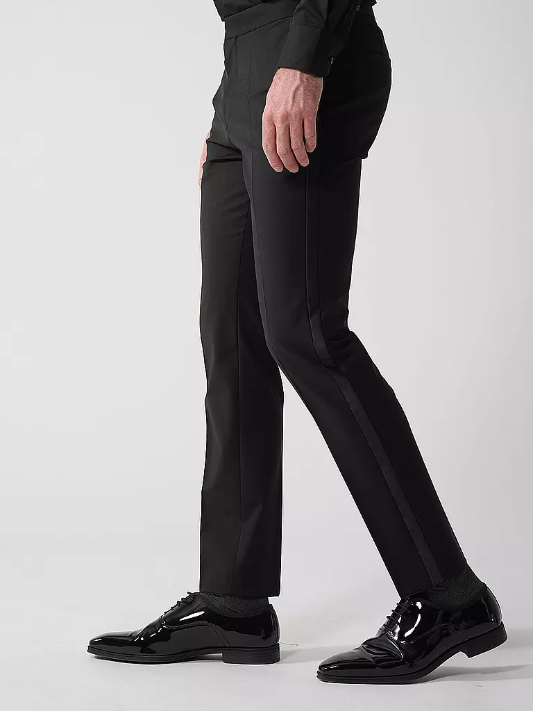 HUGO | Pantalón de traje de esmoquin Slim Fit HESTEN224E1X | 