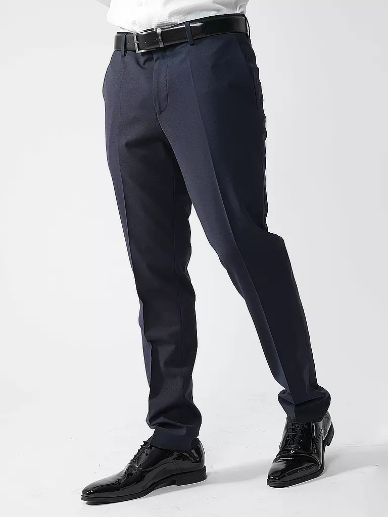 HUGO | Pantalón de traje Slim Fit | Azul oscuro