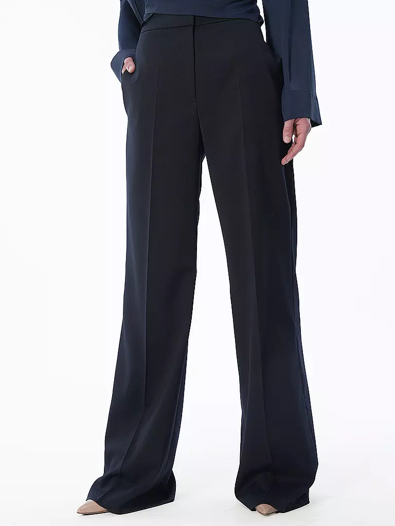 HUGO | Pantalón de vestir Regular Fit HIMIA | dunkelblau