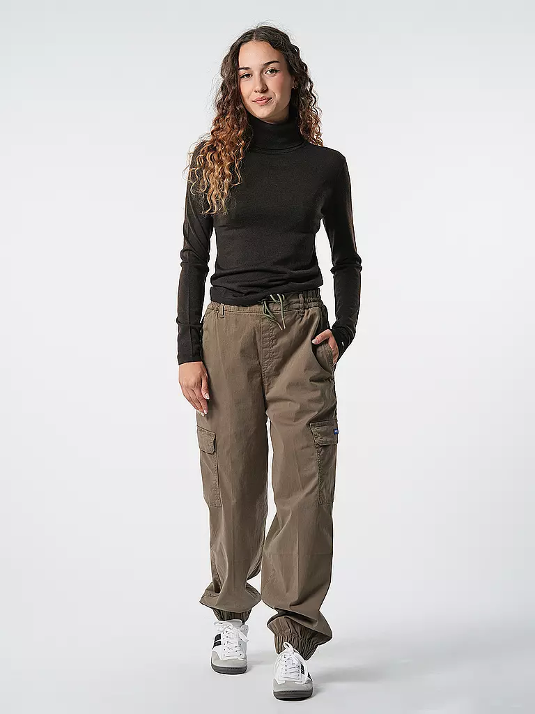 HUGO | Pantalones cargo de corte relajado HISUNE-1-D_B | Oliva
