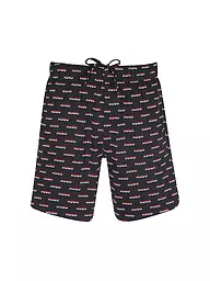HUGO | Pantalones cortos de estar en casa SPLIT | Negro