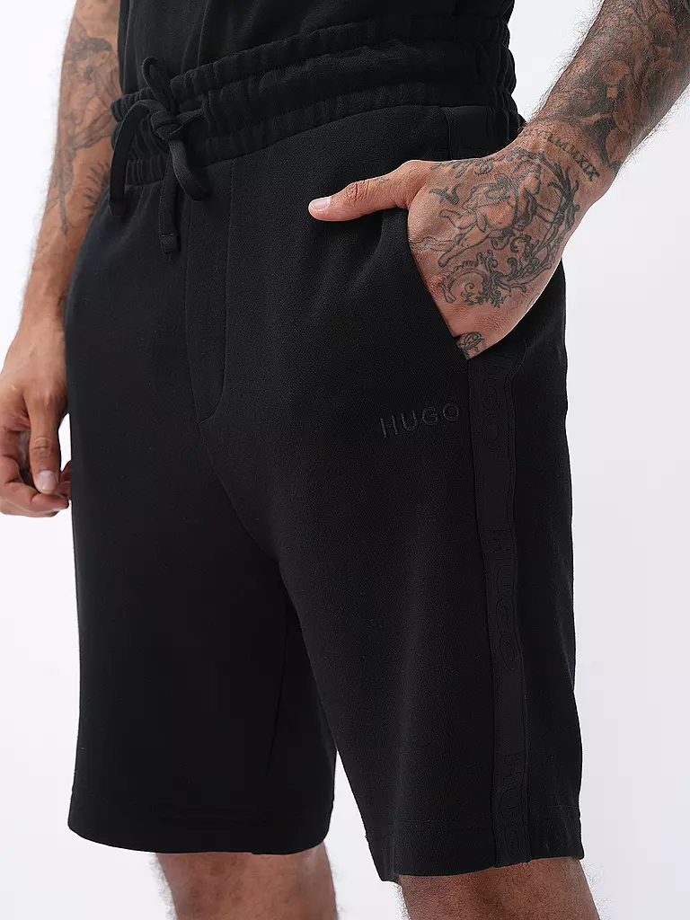 HUGO | Pantalones cortos de estar en casa | Negro