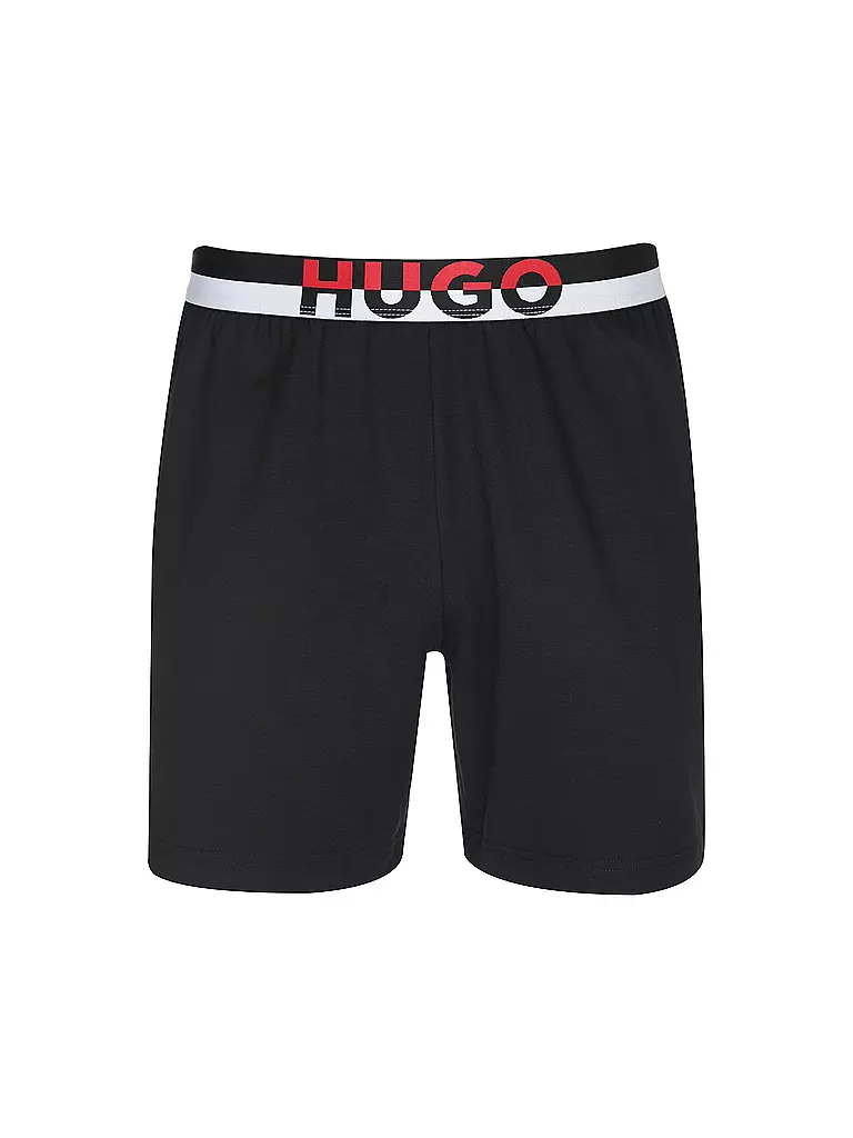 HUGO | Pantalones de pijama - Shorts AMSTERDAM | Negro