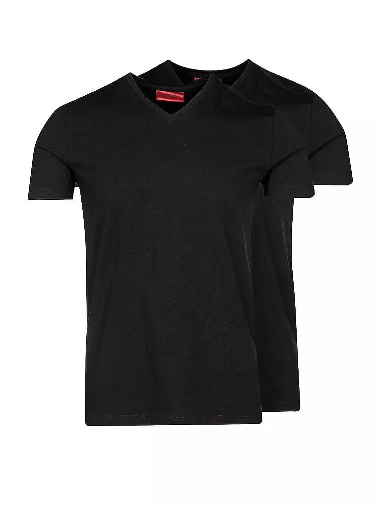 HUGO | Paquete de 2 camisetas | schwarz