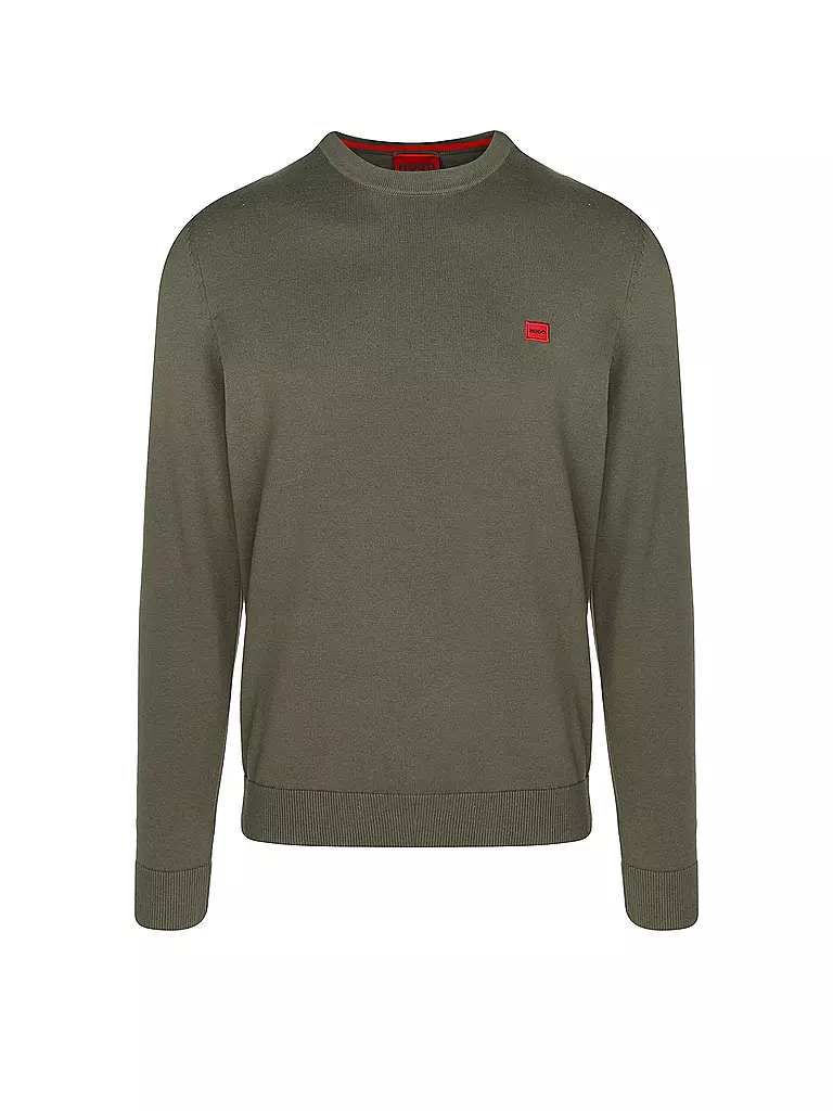 HUGO | Pullover SAN CASSIUS | Oliva