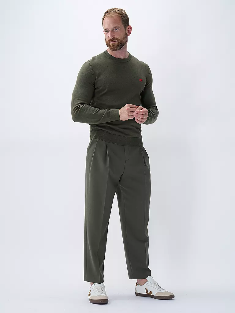 HUGO | Pullover SAN CASSIUS | Oliva