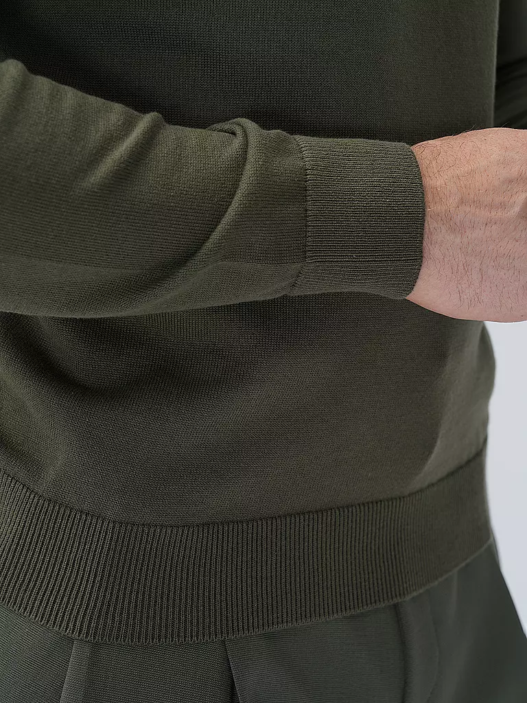 HUGO | Pullover SAN CASSIUS | Oliva