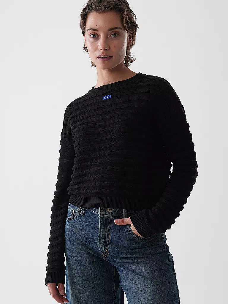 HUGO | Pullover SLUMMYA_B | Negro