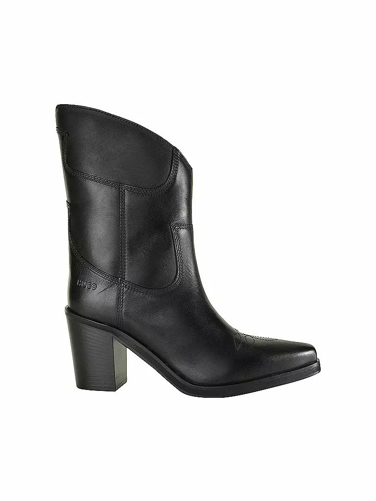 HUGO | Stiefel MILEYHEEL BOOTIE 70 | Negro