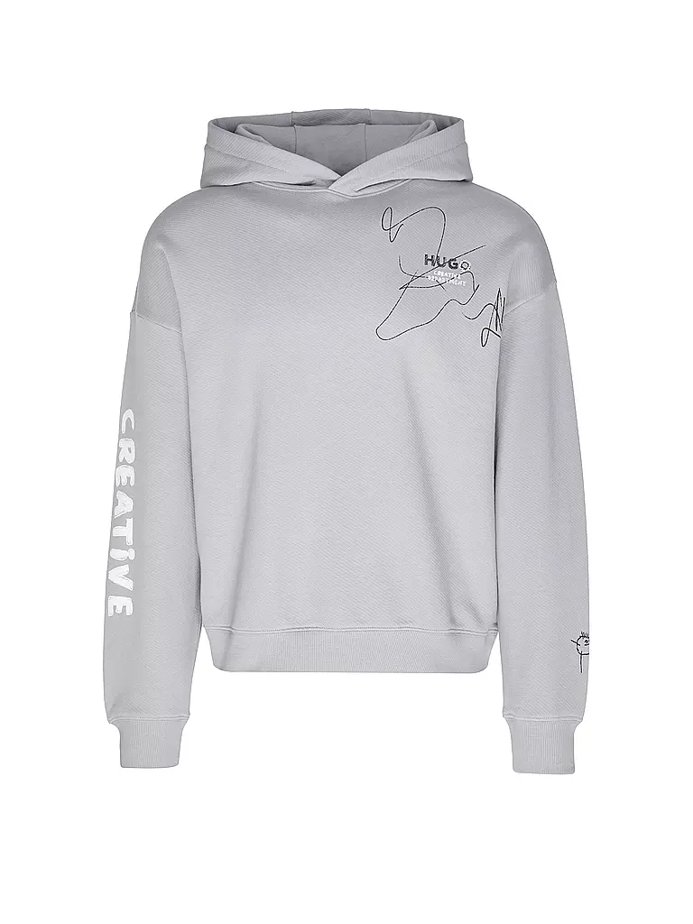 HUGO | Sudadera con capucha - Hoodie | Gris claro
