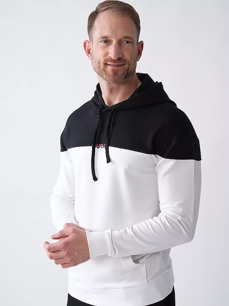 HUGO | Sudadera con capucha Loungewear - Hoodie AMSTERDAM | Negro