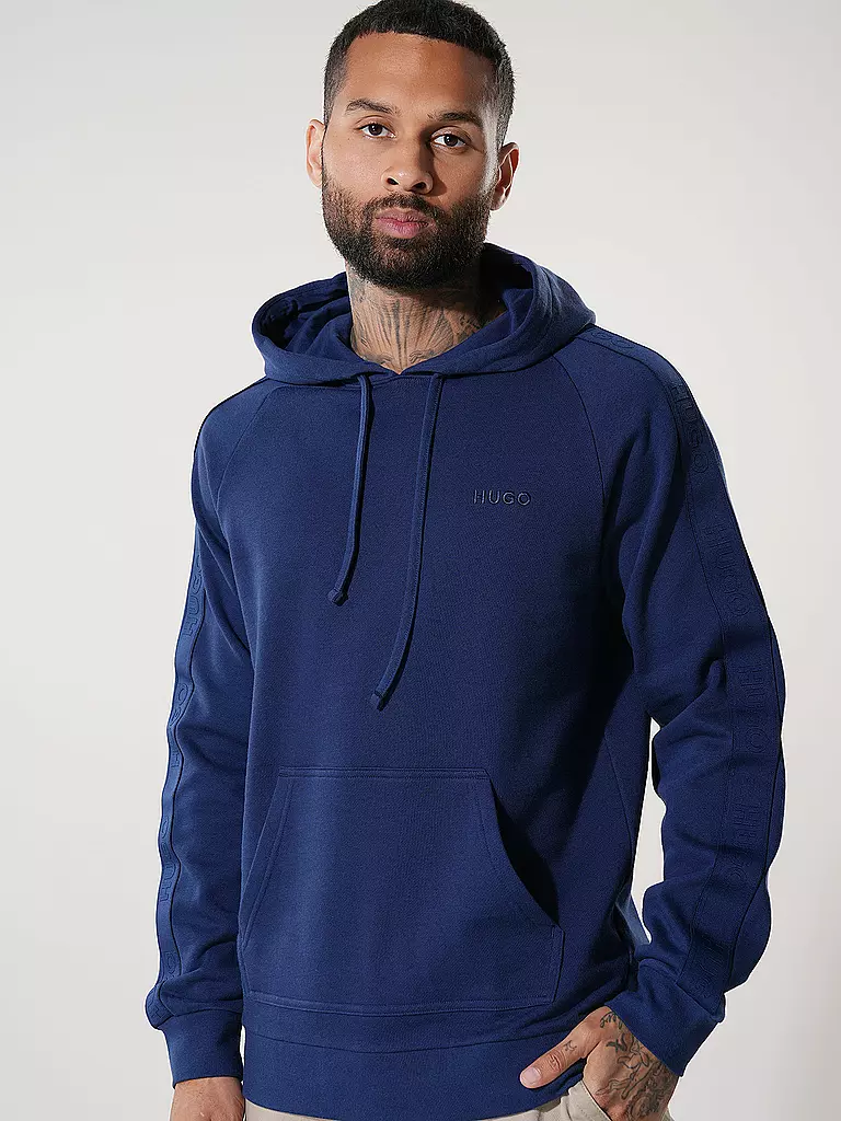 HUGO | Sudadera con capucha Loungewear - Hoodie | Azul oscuro