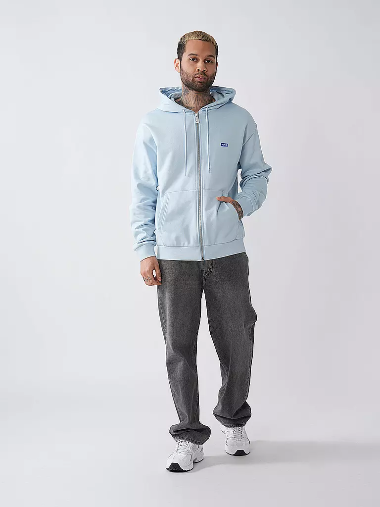 HUGO | Sudadera con cremallera NADARASI | Azul claro