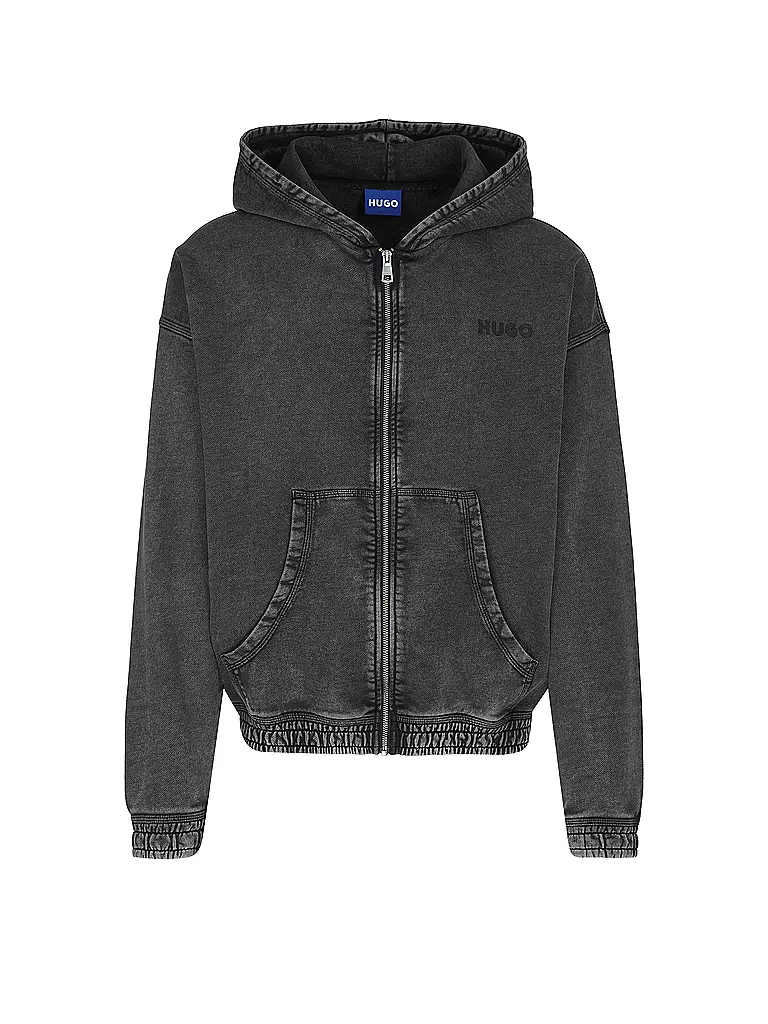 HUGO | Sudadera con cremallera NEBUDI | Negro