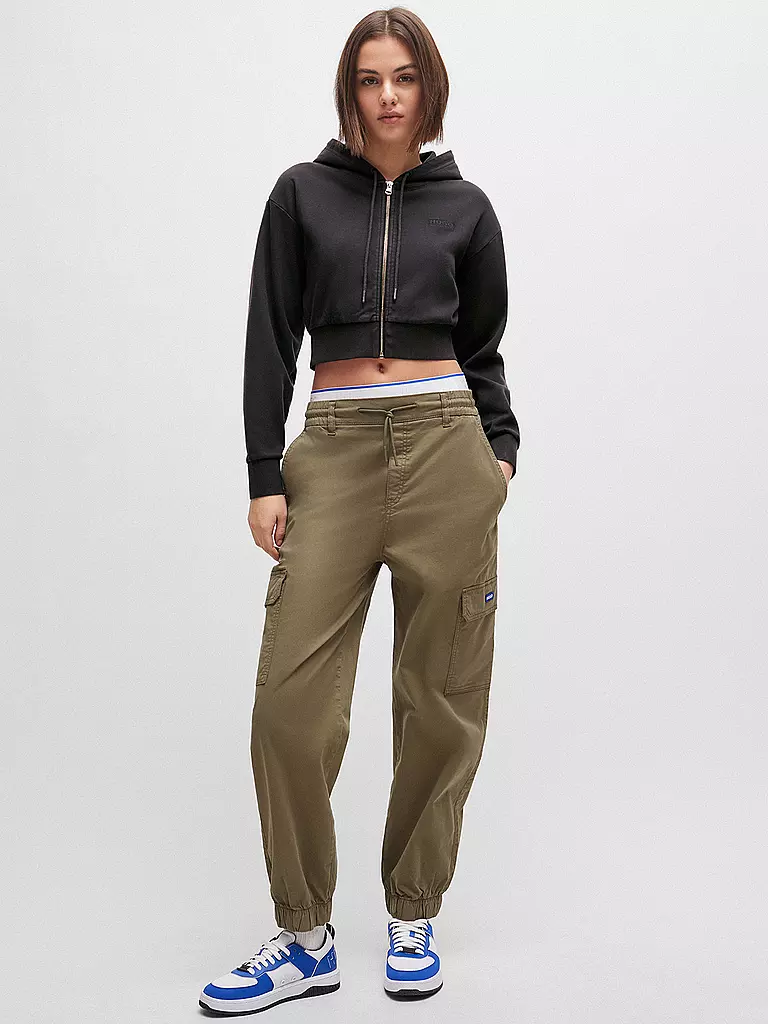 HUGO | Sweatjacke DANETI | Negro