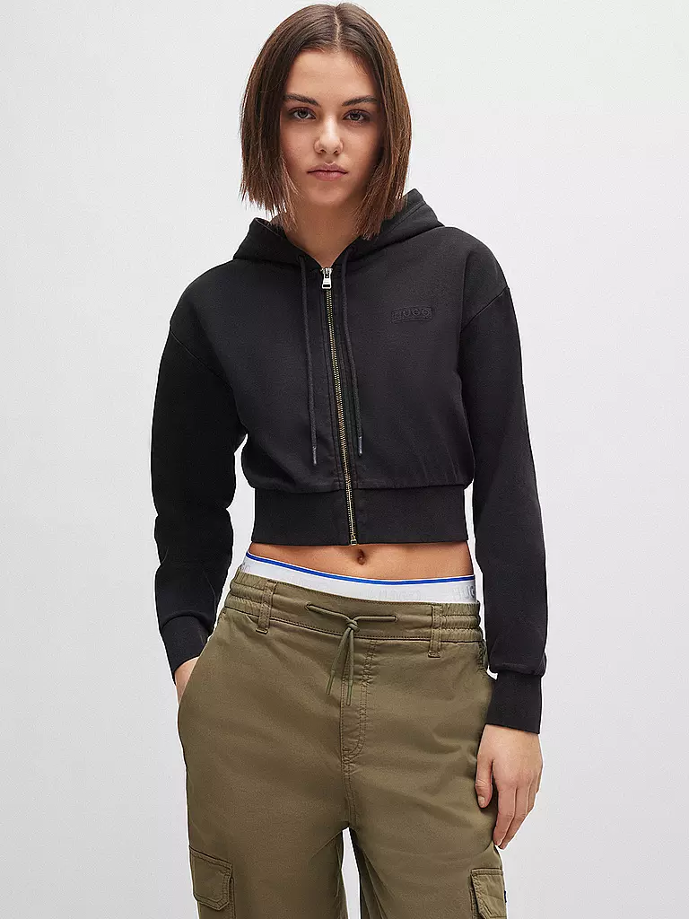 HUGO | Sweatjacke DANETI | Negro