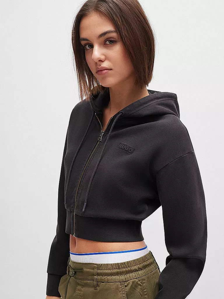 HUGO | Sweatjacke DANETI | Negro