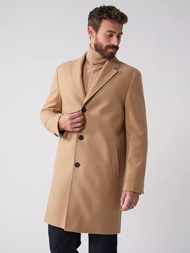 HUGO | Wollmantel MALTE | Beige