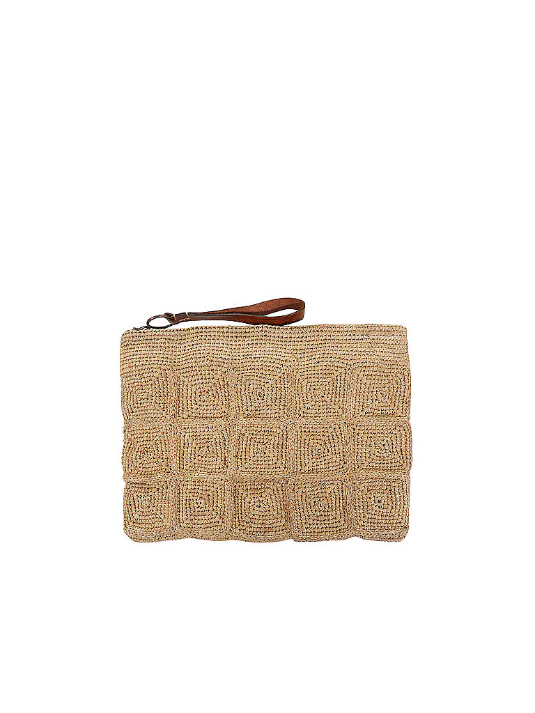 IBELIV Bolso de paja - Clutch TANALA beige