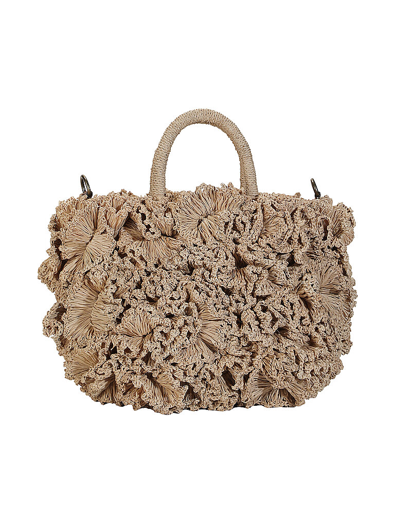 IBELIV Bolso de paja - Bolso de mano CORAL naranja