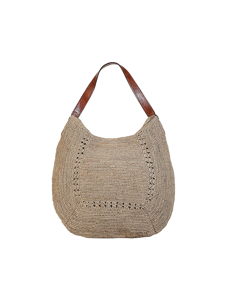 IBELIV Bolso de paja - Bolso de hombro MEVA beige