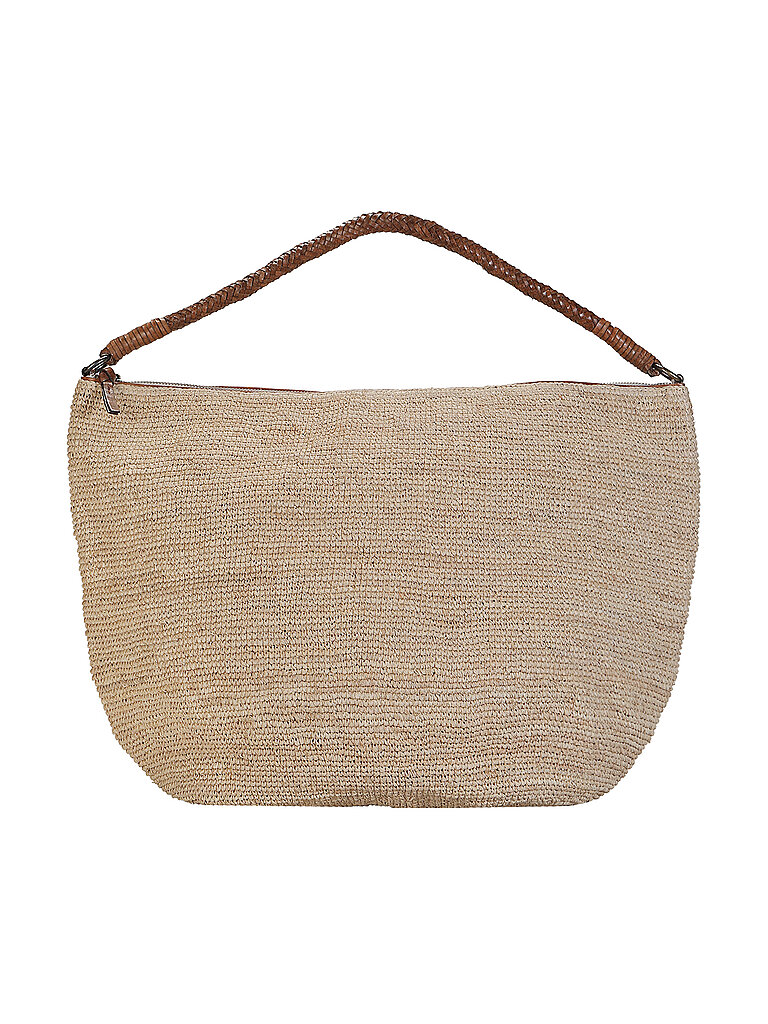 IBELIV Bolso de paja - Bolso de hombro UTOPIA marrón