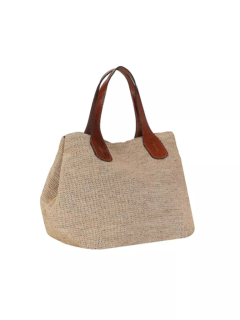IBELIV | Strohtasche - Shopper LAZA II | Beige