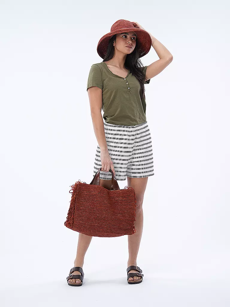 IBELIV | Strohtasche - Shopper ONJA | Rojo