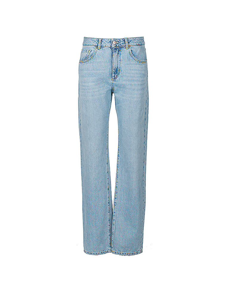 Jeans de corte recto azul claro 27
