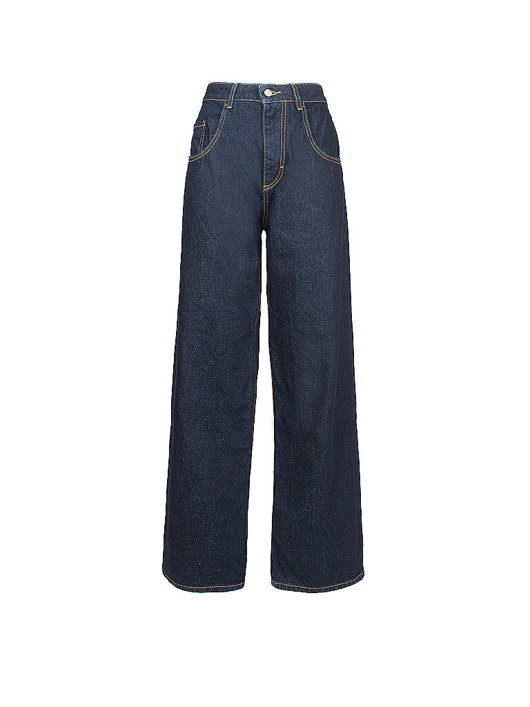 Jeans de corte acampanado azul oscuro 30