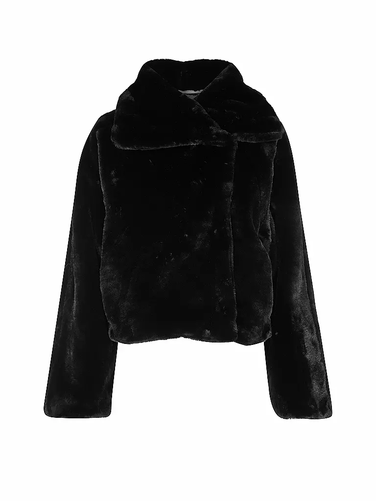 IN WEAR | Chaqueta de aspecto de piel YONEKOIW | Negro