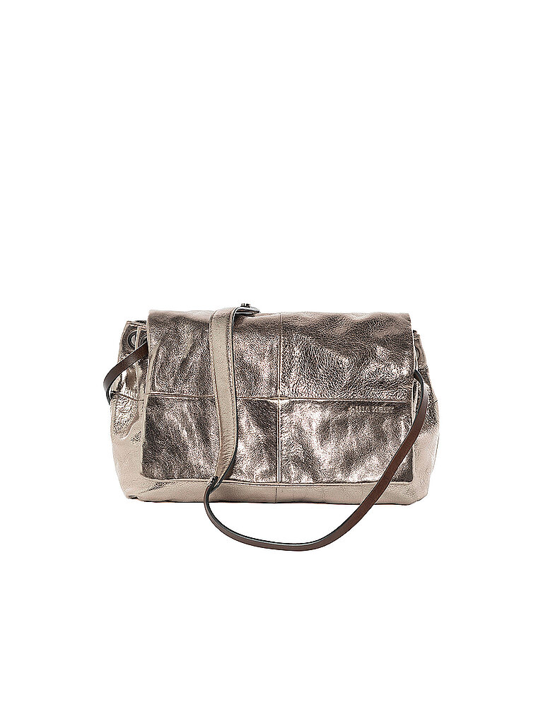 Bolso de cuero - Bolso bandolera EILEEN ED. 1 plata