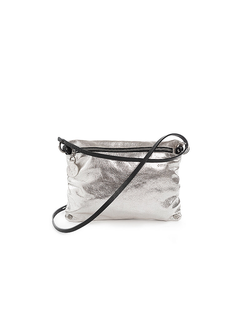 INA KENT Bolso de cuero - Bolso bandolera MOONLIT ed.1 plata