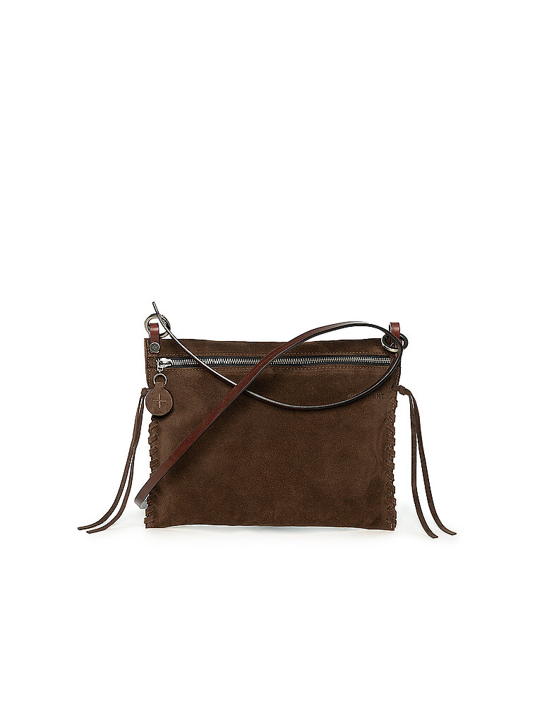 INA KENT Bolso de piel - Bandolera SUNLIT ED.2 SUEDE marrón