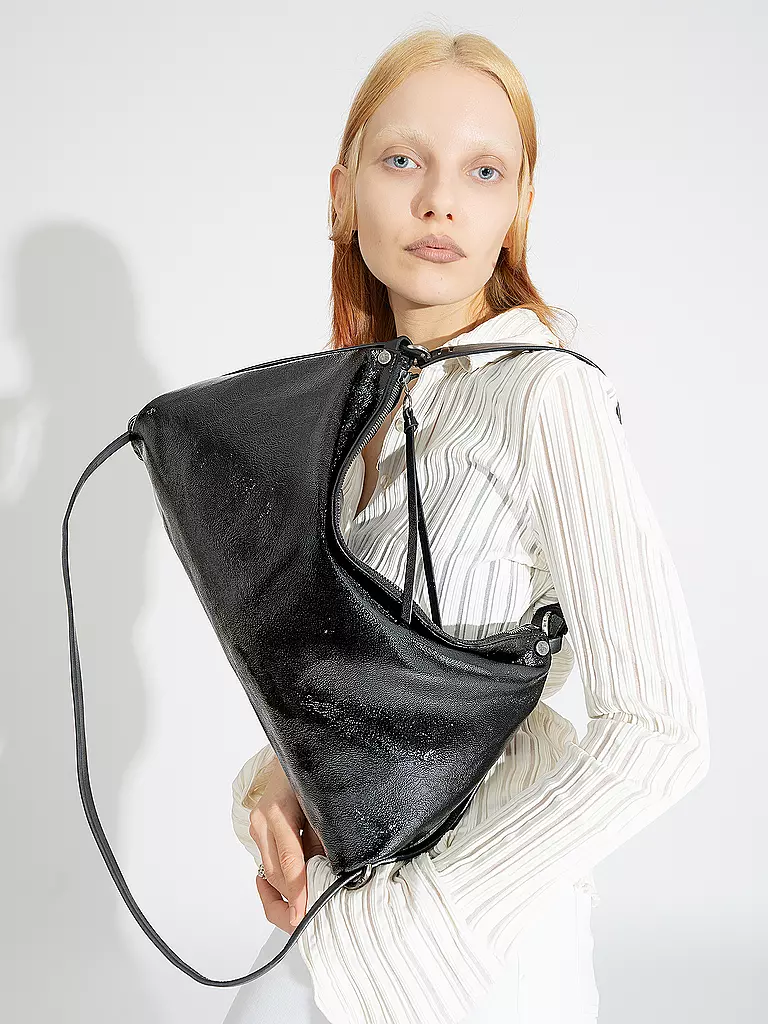 INA KENT | Bolso de cuero - Bolso bandolera DINKUM ed.2 | Negro