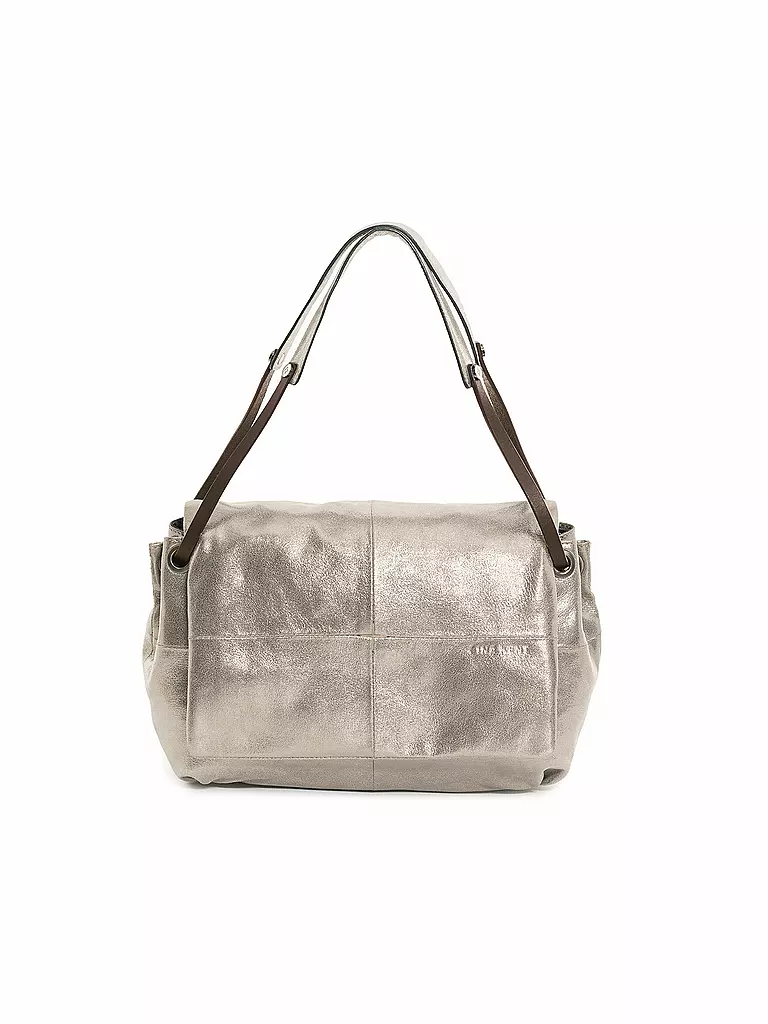 INA KENT | Bolso de cuero - Bolso bandolera EILEEN ED. 1 | Plata