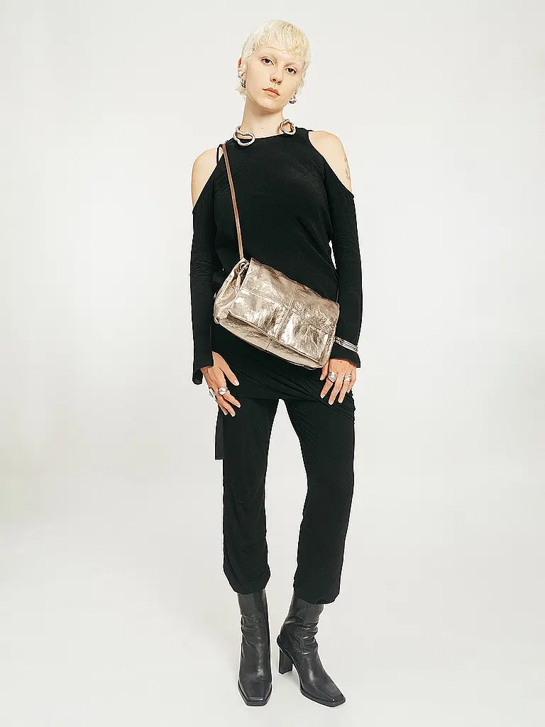 INA KENT | Bolso de cuero - Bolso bandolera EILEEN ED. 1 | Plata