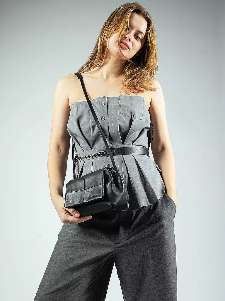 INA KENT | Bolso de cuero - Bolso bandolera ESPE Ed. 1 | Negro