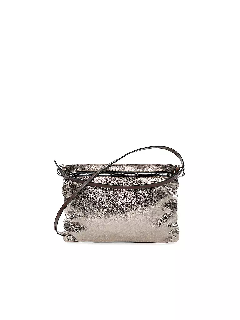 INA KENT | Bolso de cuero - Bolso bandolera MOONLIT Ed. 1 | Plata