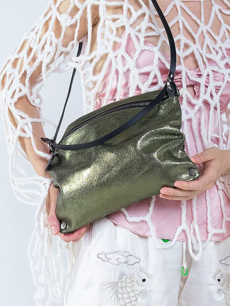 INA KENT | Bolso de cuero - Bolso bandolera MOONLIT ed.1 | Verde