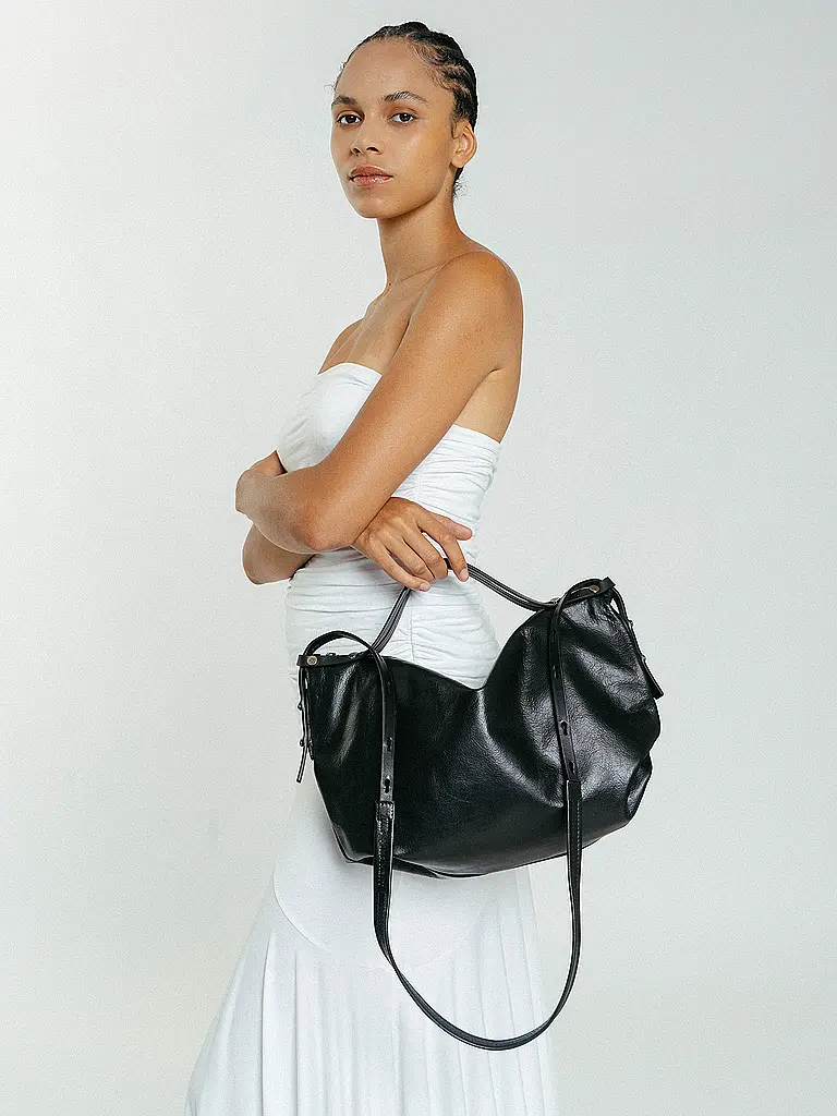 INA KENT | Bolso de cuero - Bolso bandolera ROVE Ed. 1 | Negro