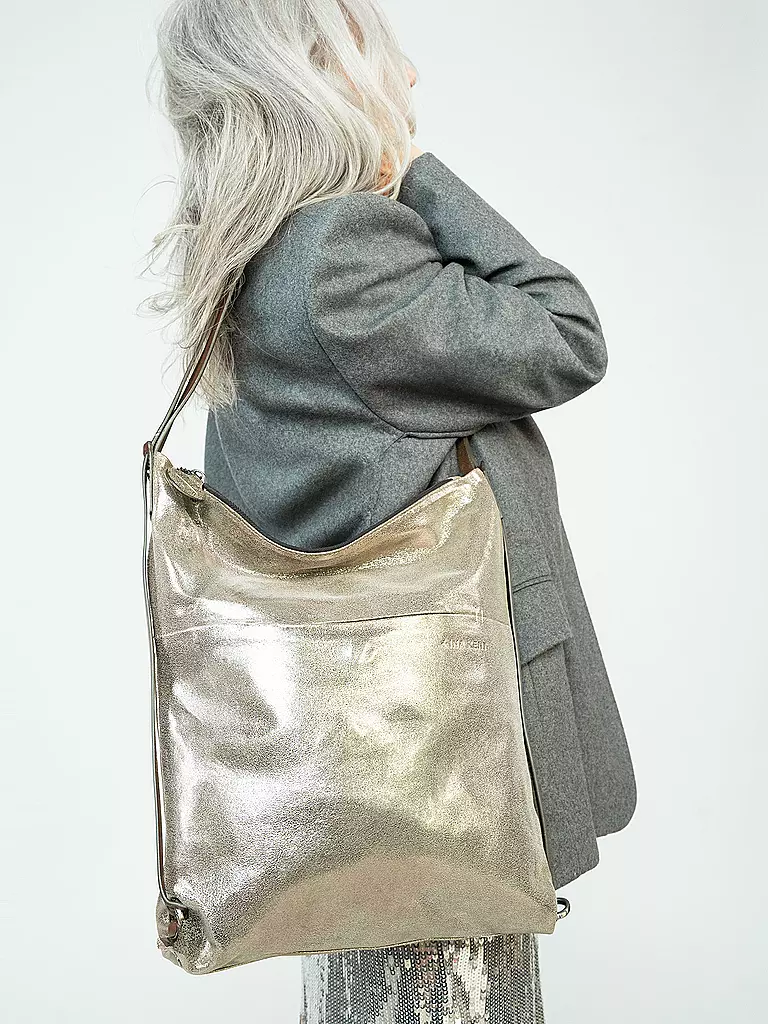 INA KENT | Bolso de cuero - Bolso bandolera SHER ED. 1 | Plata