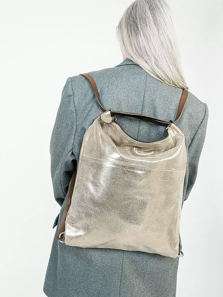 INA KENT | Bolso de cuero - Bolso bandolera SHER ED. 1 | Plata