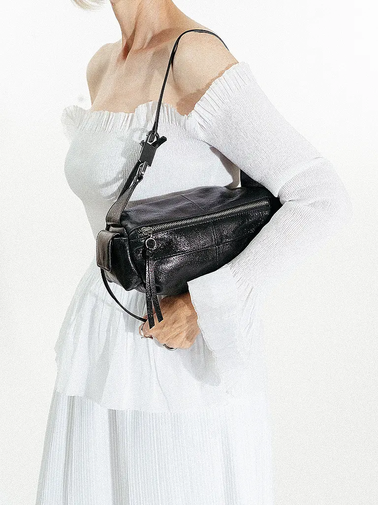 INA KENT | Bolso de cuero - Bolso de hombro ROXIE Ed.1 | Negro