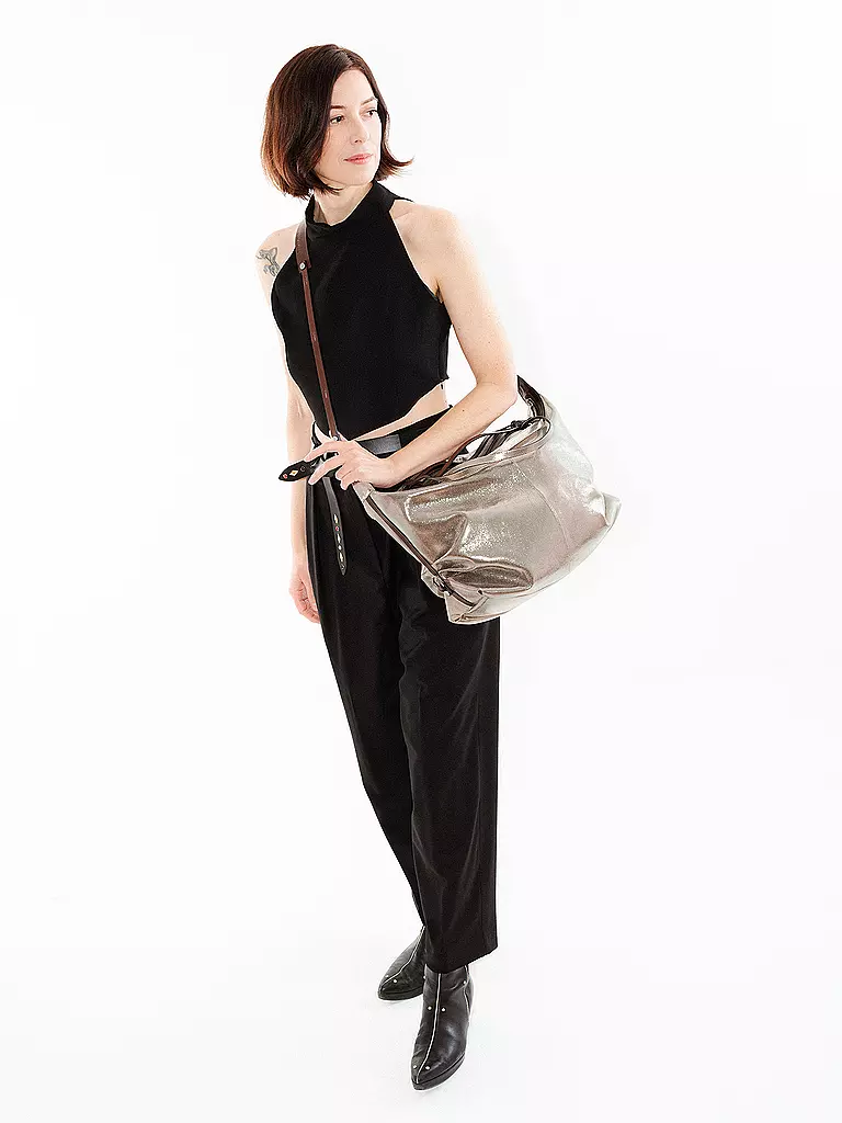 INA KENT | Bolso de cuero - Bolso de mano DELA EDEN ED. 1 | Plata