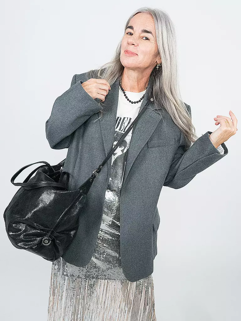 INA KENT | Bolso de cuero - Bolso de mano DELA EDEN ED. 1 | Negro