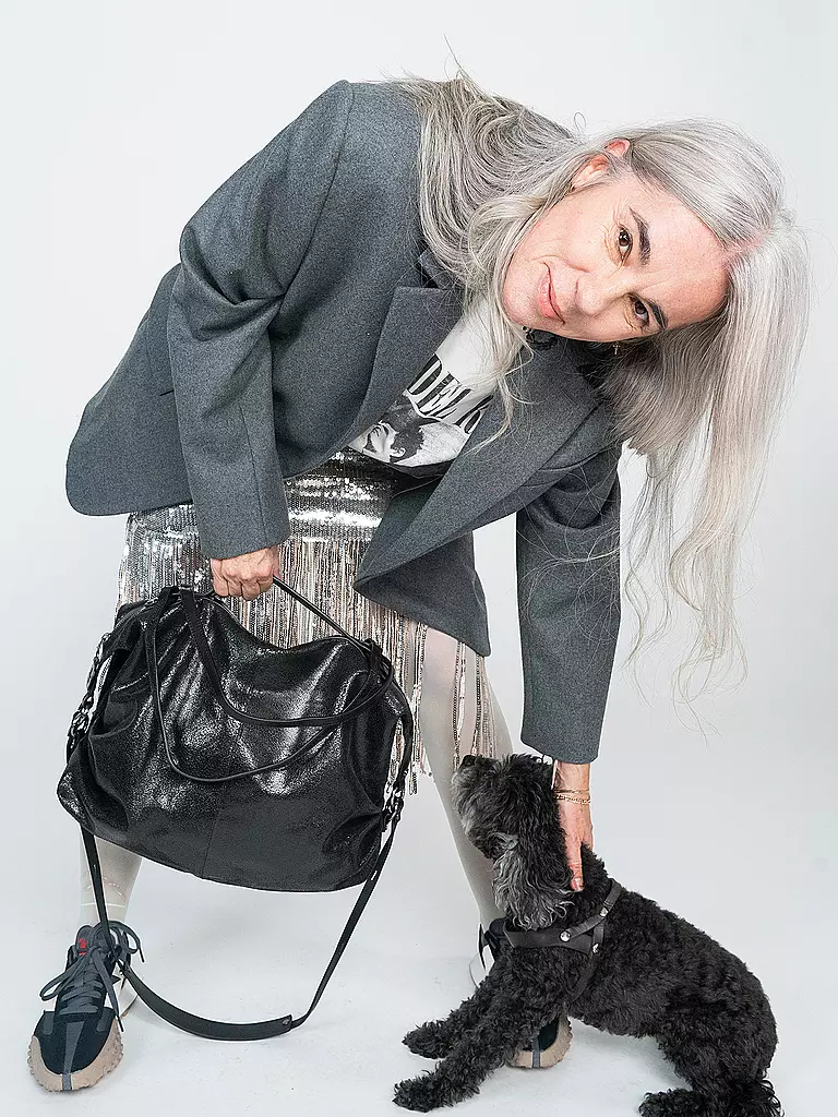 INA KENT | Bolso de cuero - Bolso de mano DELA EDEN ED. 1 | Negro