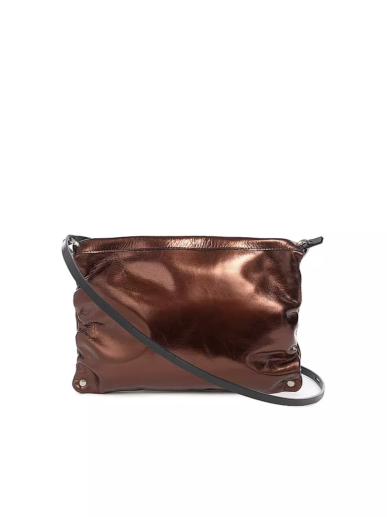 INA KENT | Ledertasche - Umhängetasche MOONLIT Ed. 1 | Marrón