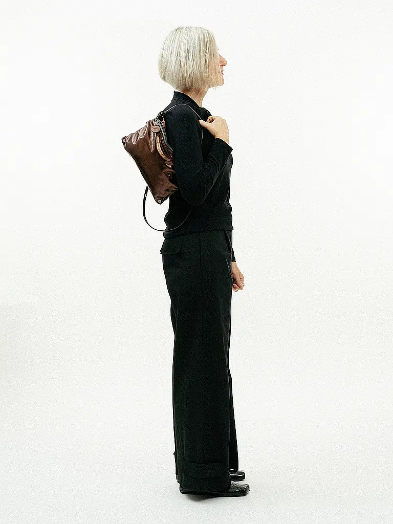 INA KENT | Ledertasche - Umhängetasche MOONLIT ed.1 | Marrón