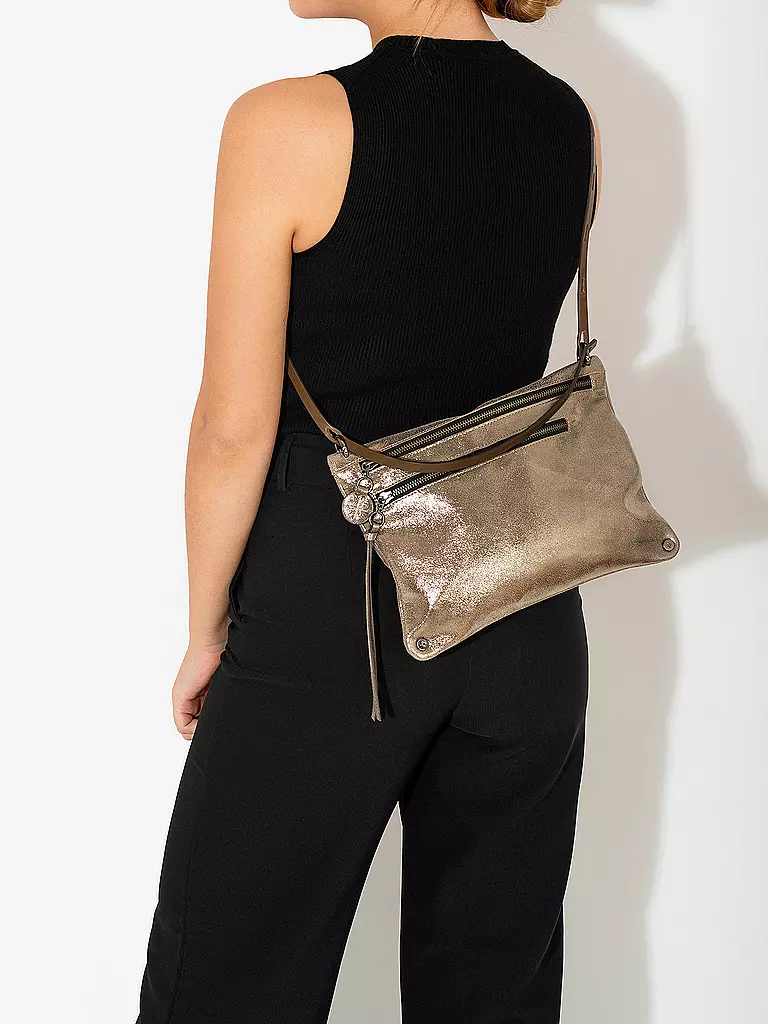 INA KENT | Ledertasche - Umhängetasche MOONLIT ed.2 | Plata